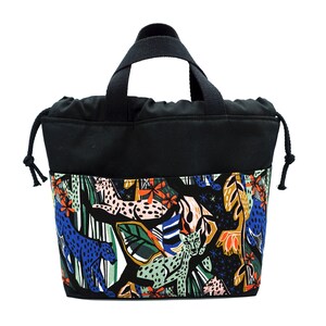 Sac de projet / sac artisanal Leo Jungle noir image 1