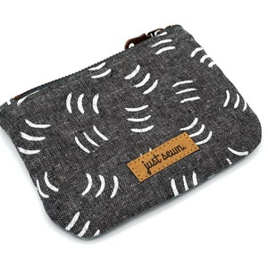 Small zippered bag Anthracite Tampon bag coin bag image 5