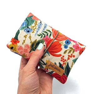 Tabaktasche/Dreherbeutel "Blüten" natur | vegan