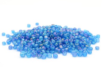 Rocailles perlas gefrostet en farbmix 3 mm 500 unidades de vintageparts DIY
