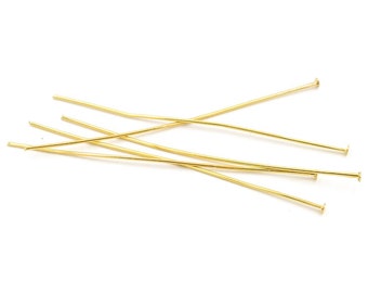 73,80 EUR/kg long head pins in gold colour 70 mm 50g