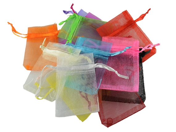 10 Organza Bags in a Colour Mix 5 0 X 7 0 Cm Etsy Canada
