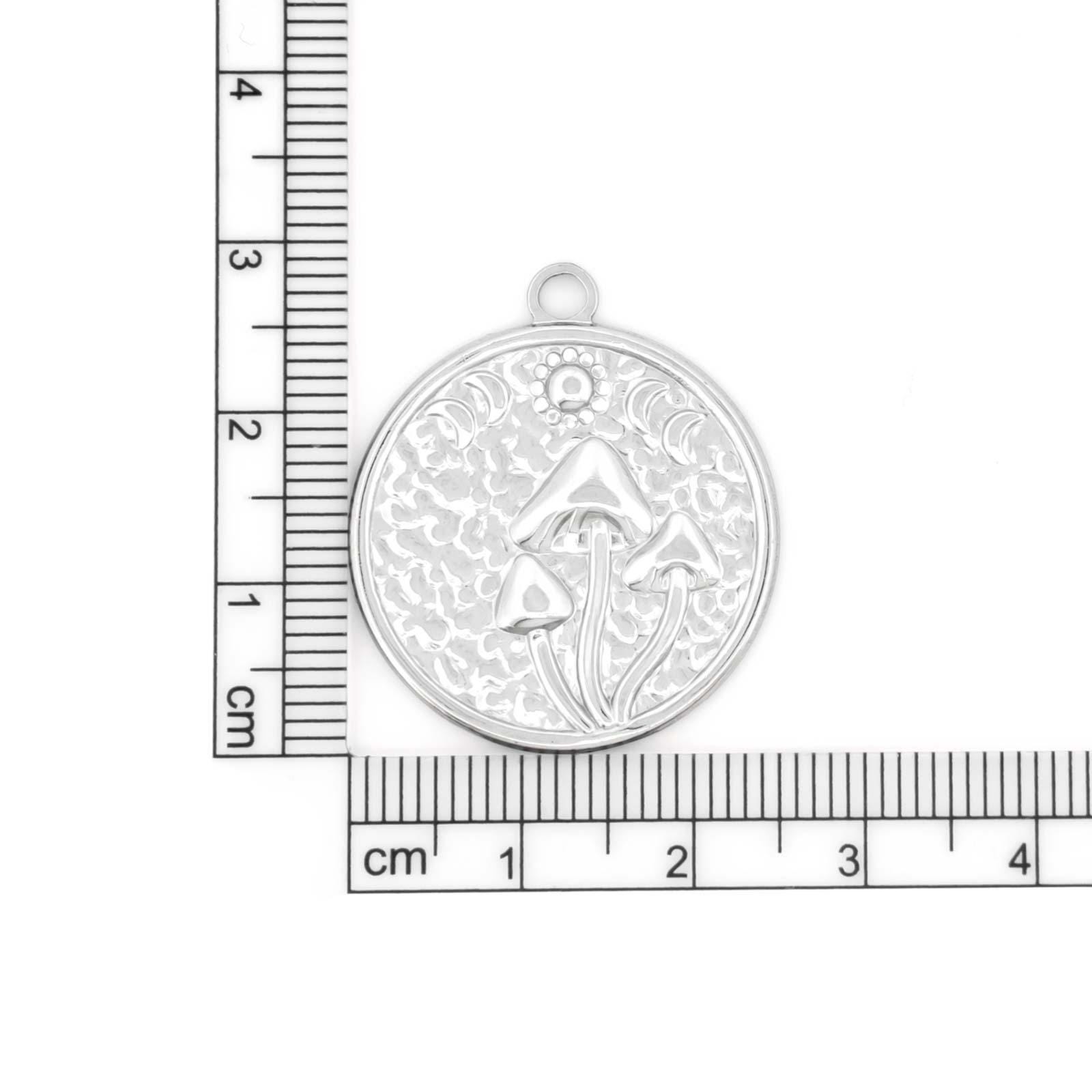 SUNNYCLUE 1 Scatola 60 Pezzi 6 Stili Funghi Charm Lega Funghi Piante Ciondoli Bulk Hollow Rotondo Cibo Ciondolo Stile Tibetano per Creazione di Gioielli Charms Orecchini Fai da Te Collane Bracciali