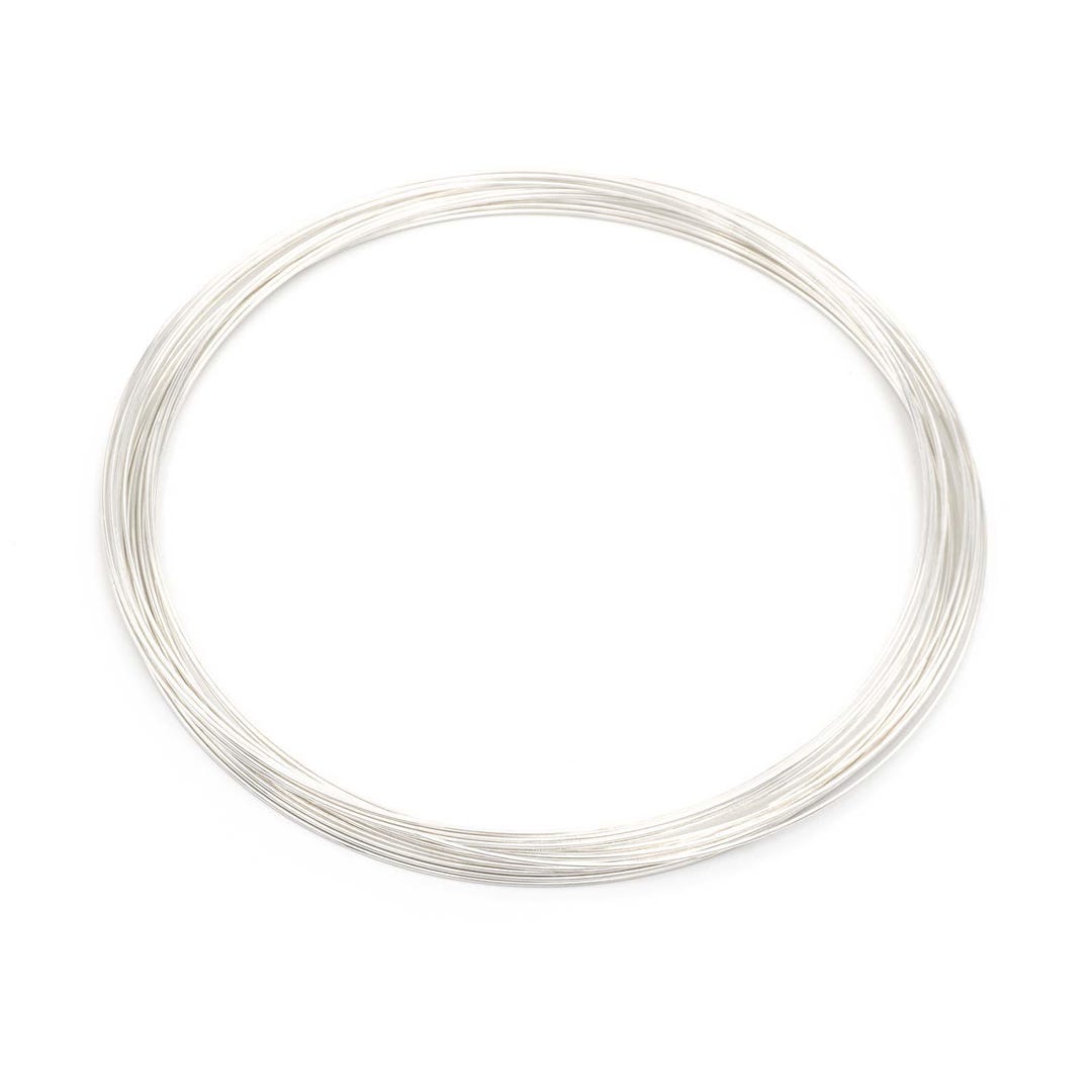 Silver Memory Wire Memory Wire Made of Carbon Steel for Necklaces in Silver 12cm 20 Turns ...