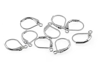 10 hoop earrings in silver platinum plated (0,25 EUR/pc.)