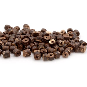 597.50 EUR/kg Small wooden beads 4 mm 4 grams Vintageparts DIY
