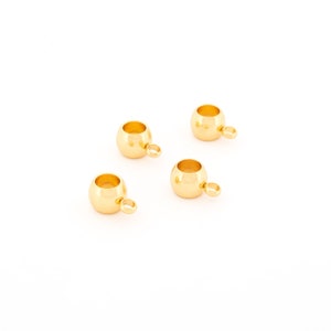 0,85 EUR/pezzo Anello per collana in acciaio inossidabile 304 color oro con diametro interno di 4 mm 4 pezzi parti vintage per realizzare gioielli fai da te, perla