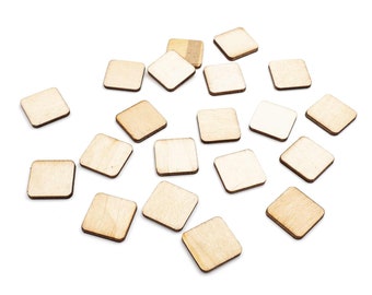 quadratische Holzplättchen 20mm 20 Stück
