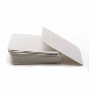 0,13 EUR/pieza Tarjetas DIY Vintageparts para exhibir pendientes en blanco 20 piezas