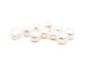 0,38 EUR/pièce. Perles de culture d'eau douce 6 x 8 mm 10 pièces