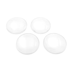 0.67 EUR/piece. Cabochons glass clear 35 mm 4 pieces