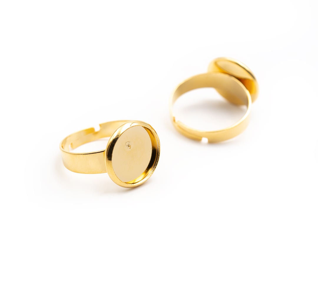 Chapado en Laton ゴールド　Mg2b 2 piezas / chapado en oro / oro real / base de latón