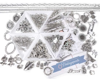 Set IDA beginner's set for making silver jewelry with over 400 pieces without a bead set