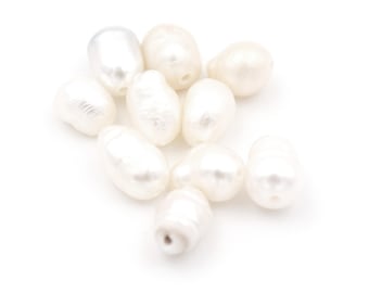 0,40 EUR/Stk. Barock Süßwasserzuchtperlen 6x4mm 10 Stück Vintageparts