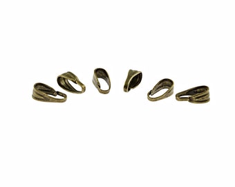 0.06 EUR/pc. 40 necklace loops in antique bronze color