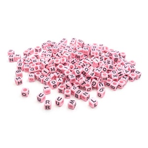 Perline con lettere, 7 mm, foro 1.2 mm, 200 pz - Acquista hobby