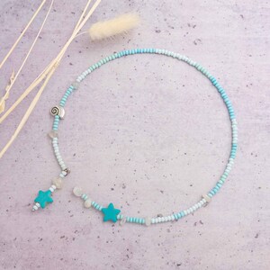 frosted Rocailles beads opaque in mint 3mm 10 grams image 2