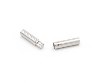 4,54 EUR/pz. Chiusura a baionetta in acciaio inossidabile 316 20 x 3 mm 1 pezzo di Vintageparts per realizzare gioielli