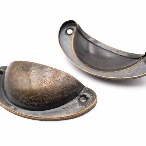 1,55 EUR/Stk. Muschelgriffe in antik bronzefarben 2 Stück