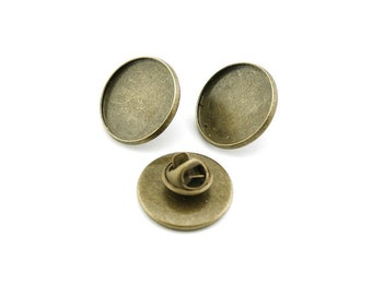 0,75 EUR / 1 Stk. 4 Pin Fassung für 20 mm Cabochon