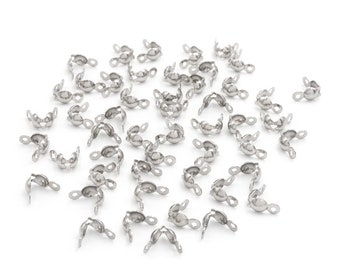 0,05 EUR/ud. Tapas antigolpes de acero inoxidable 4 mm 50 piezas Vintageparts DIY