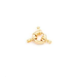 Spring ring 11 mm with 18k gold plating