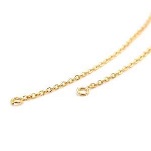 1.74 EUR/pc. Brass connector chain, 18k gold plated, 2 pieces image 3
