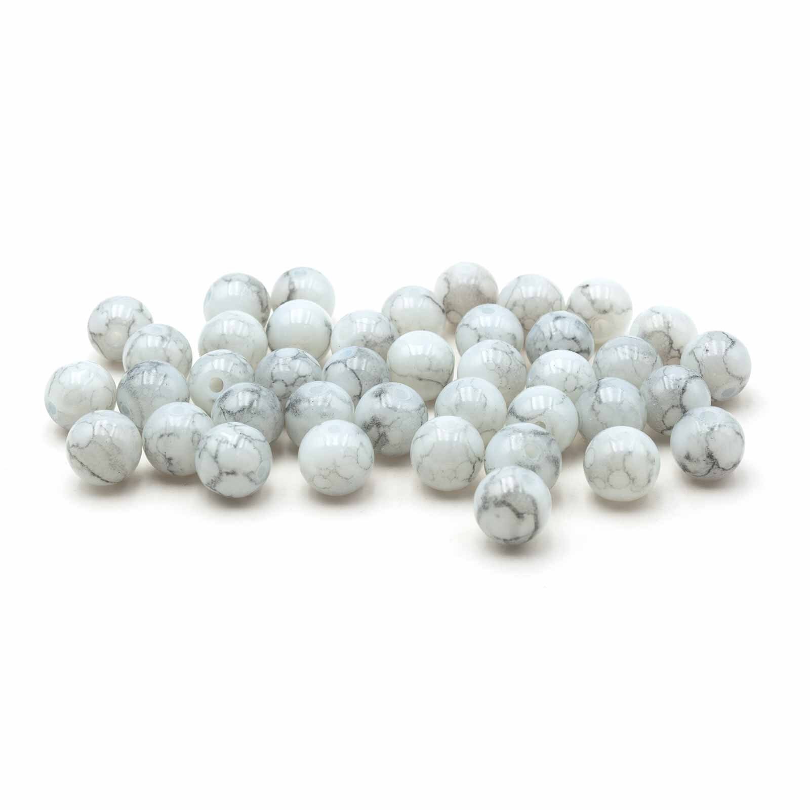 4MM 6MM 8MM Ivory White/black Dot Polymer Clay Beads Disc Beads Polymer Clay  Beads for Jewellery Making 1 Strand Approximately 15 Inch 