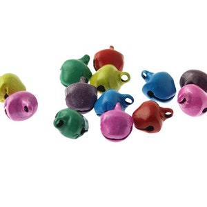 0,05 EUR/pezzo campanellini di piccole dimensioni da 8 mm colori misti in set da 50 pezzi