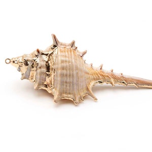 3,48 EUR/Stk. Vintageparts DIY Spiralschnecke als Anhänger mit Aufhängung in goldfarben 1 Stück