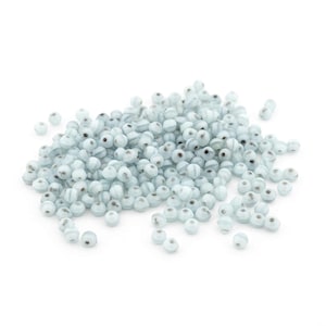 298,00 EUR/kg Perle Rocailles fatte a mano da 3 mm in vetro colorato in azzurro 10 grammi
