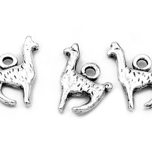 0,63 EUR/pc. Pendant as alpaca in vintage silver color 4 pieces