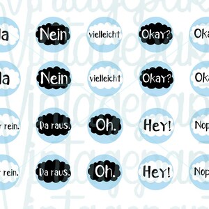 Motif sheet "Clouds" for cabochons of various sizes