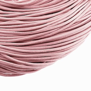 1,49 EUR/metro Cordoncino in vera pelle da 2 m rosa, 2 mm