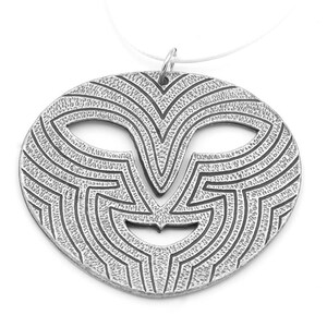 Vintageparts DIY impressionnant masque pendentif en bronze d'une seule pièce