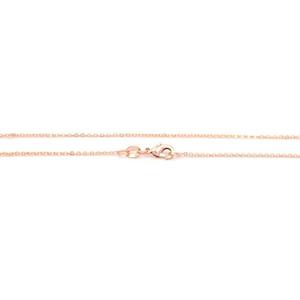ready made short link chain with 18k rose gold plating 45 cm (5,62 EUR/pc.)