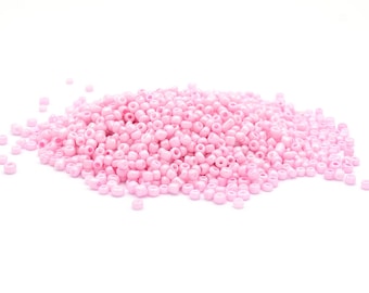 67,25 EUR/kg Vintageparts DIY Cuentas Rocailles en rosa 3 mm 40g