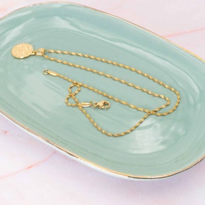 5,73 EUR/Stk. Vintageparts DIY fertige Singapurkette aus 304 Edelstahl in goldfarben 45cm 1 Stück Bild 2