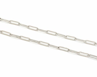 Paperclip link chain made of 304 stainless steel 12 x 4 mm 1 meter