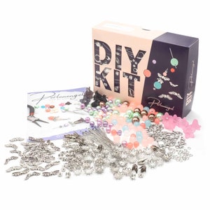 Vintageparts DIY jewelry making set for 30 bead guardian angels for beginners