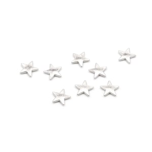 Star Charm for Floating Locket, Silver Tone, Living Locket Filler, Mini Star Pendant, Jewelry Making, DIY Locket Supply