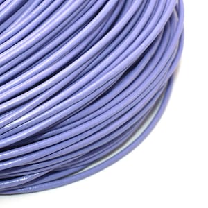 1.34 EUR/meter genuine leather strap in lilac 2 m