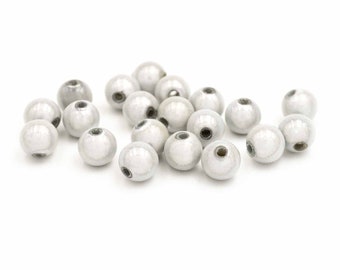 0,14 EUR/pièce. Perles miracles en gris 10 mm 20 pièces