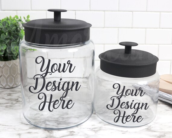 Download Mock Up Picture Only Of A Fall Farmhouse 2 Glass Jar Canister Etsy