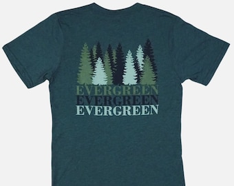 Evergreen Unisex Organic Cotton/RPET Tee - Heather Pine