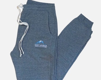 Mighty Mountain Unisex Eco Tri-Blend Fleece Joggers/Grey