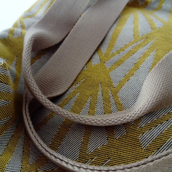 Sac porté épaule Jaune Orange Motif géométrique Durabilité