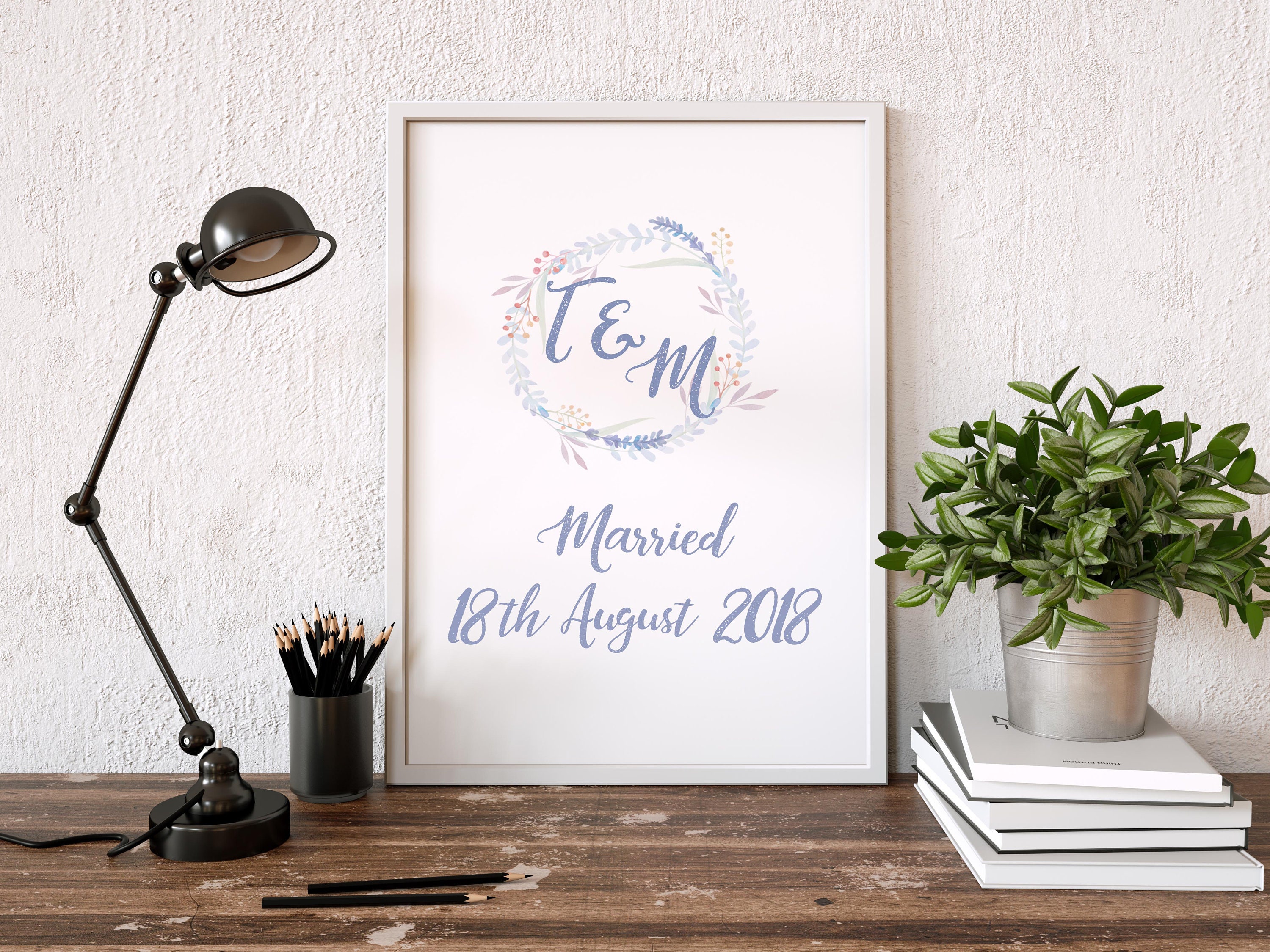 Personalised Wedding Print Gift Marriage Love Present - Etsy