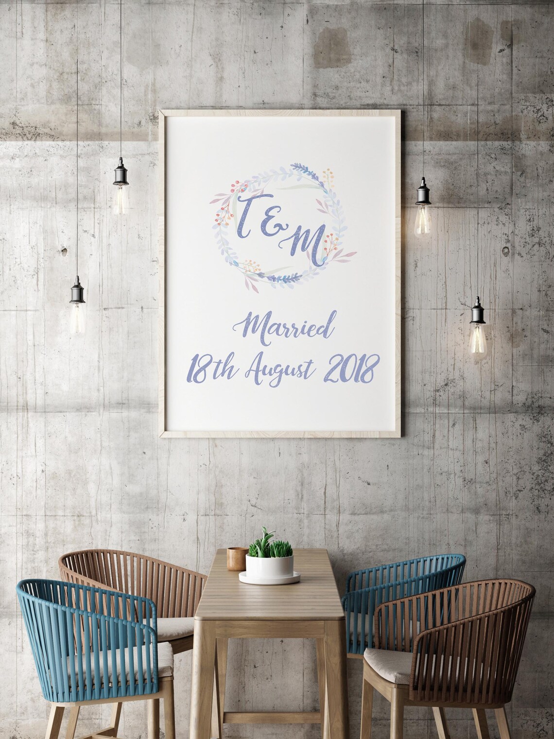 Personalised Wedding Print Gift Marriage Love Present - Etsy