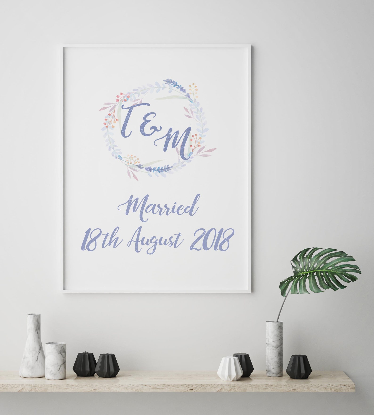 Personalised Wedding Print Gift Marriage Love Present - Etsy